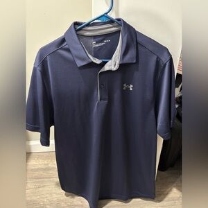 Under Armour blue golf polo - men large